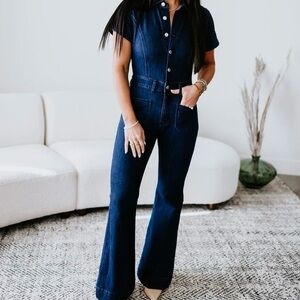 Wisteria Lane size medium denim jumpsuit